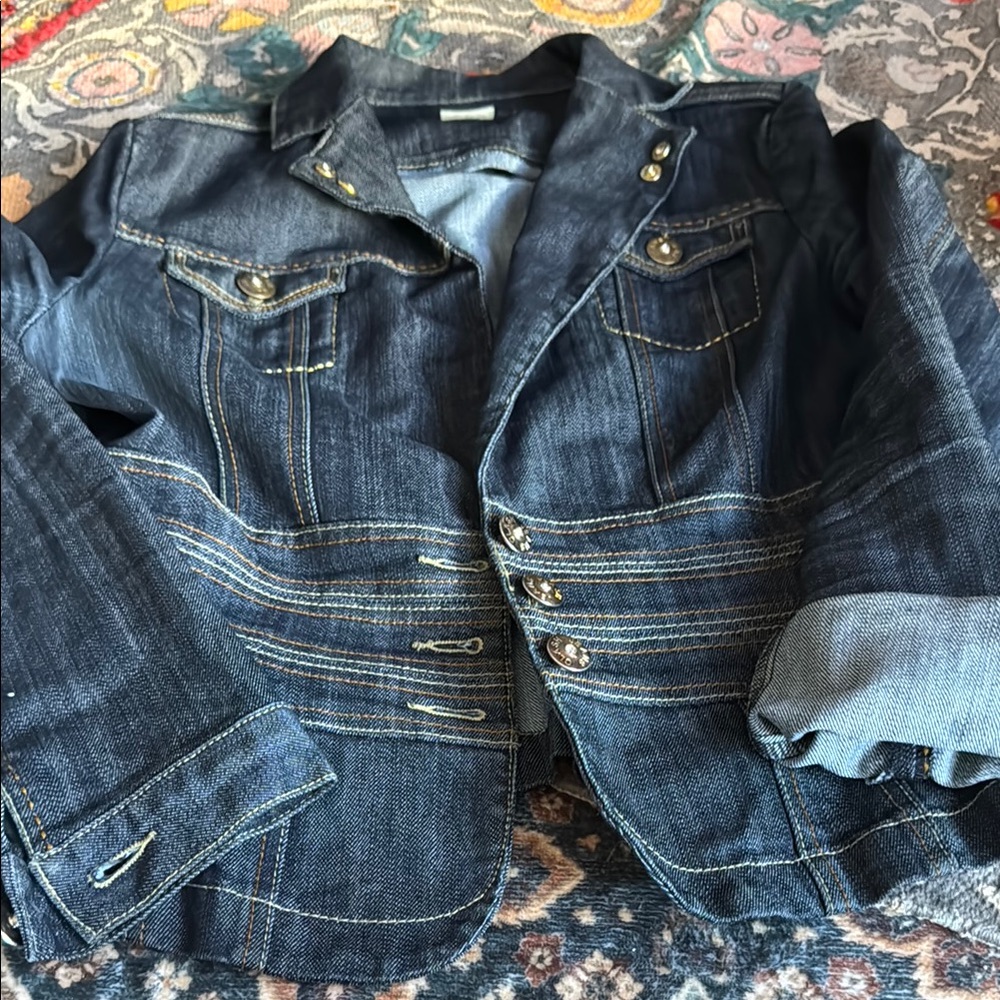 Stylish Dark Denim Jacket